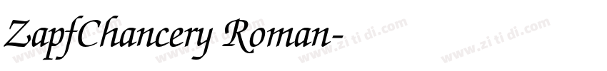 ZapfChancery Roman字体转换